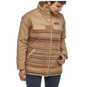 Patagonia Out Yonder Jacket M Women's work jacket Retro Vintage stripe tan rust